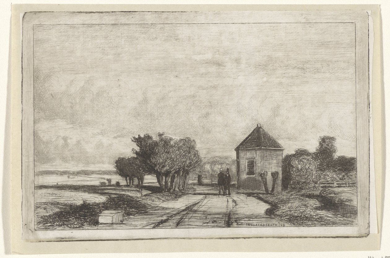 View of the Schenkweg with the Dome by Jan Weissenbruch