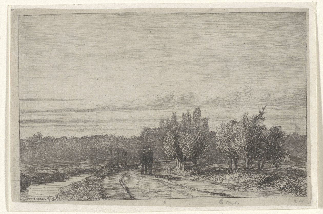 View of the Schenkweg from the Dome by Jan Weissenbruch
