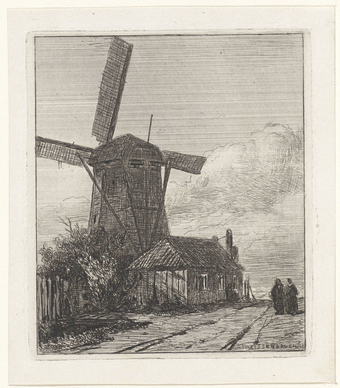View of the Trekweg in The Hague by Jan Weissenbruch