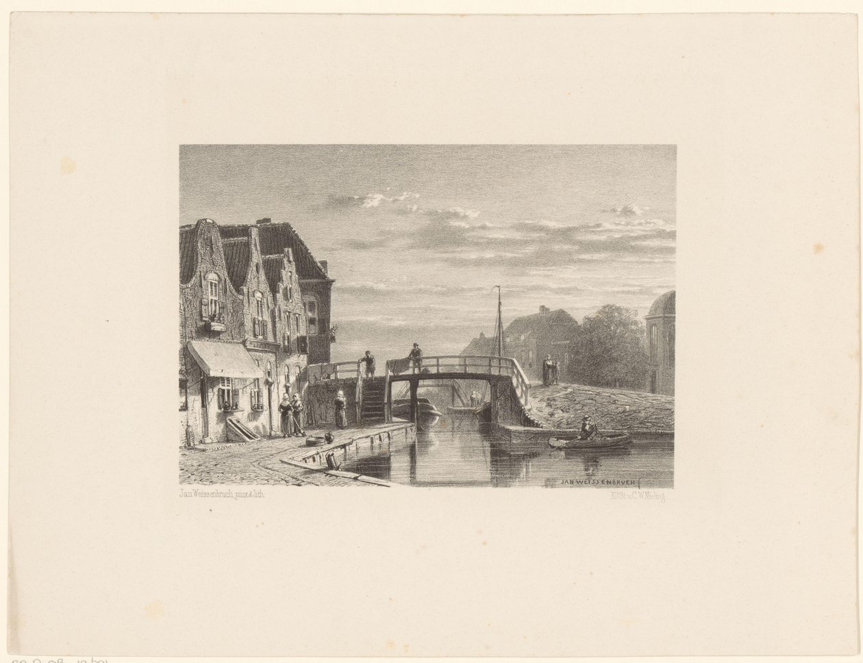 Cityscape with Canal by Jan Weissenbruch