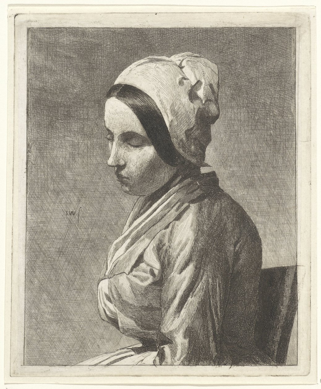 Study of a Seated Woman by Jan Weissenbruch
