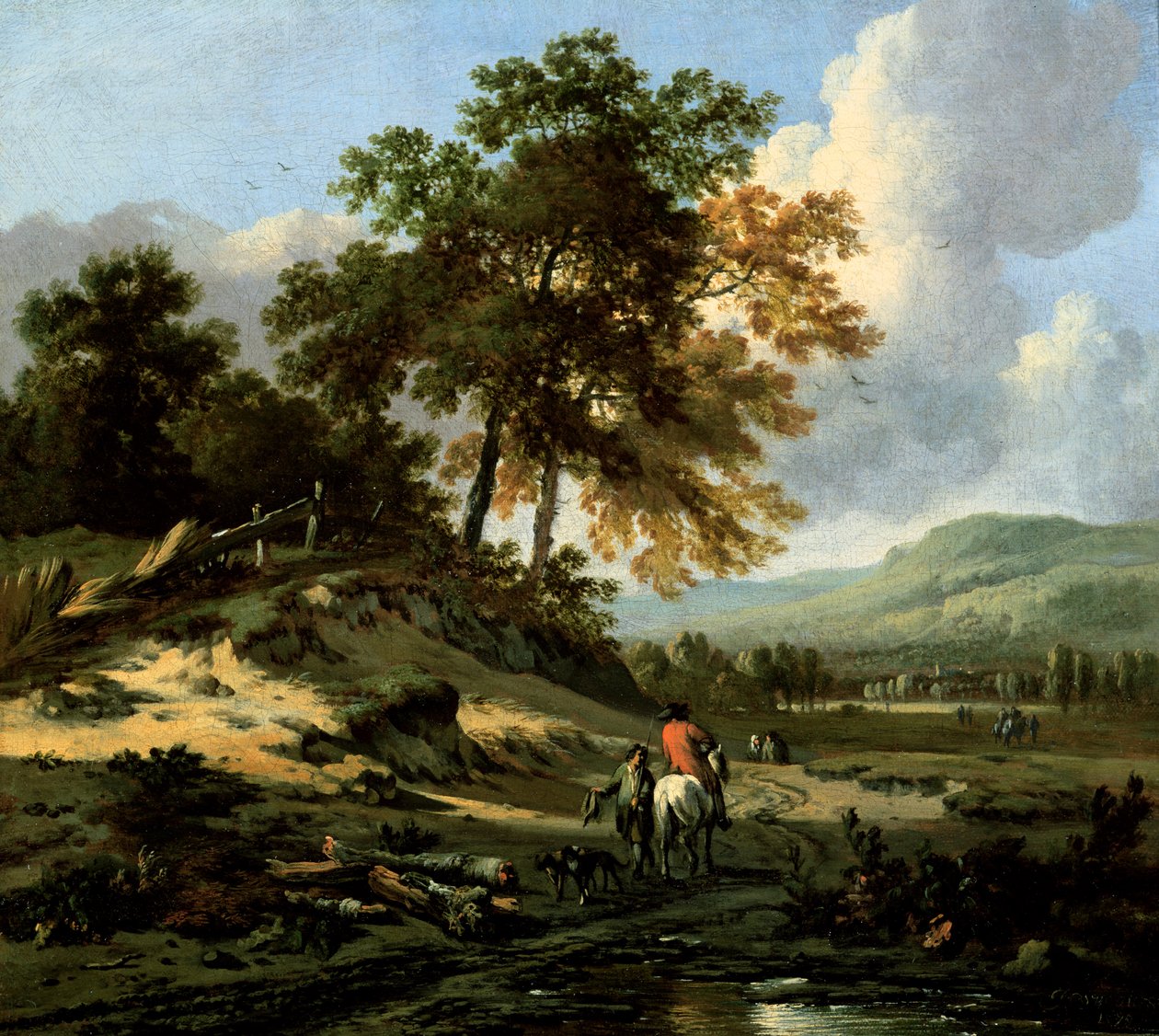 Landscape with Figures by Jan Wiynants