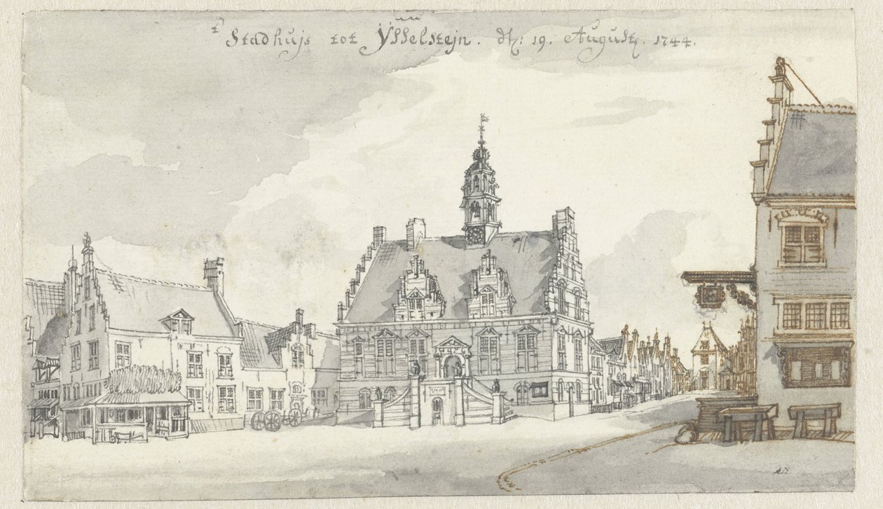 View of the Town Hall of IJsselstein by Jan de Beijer