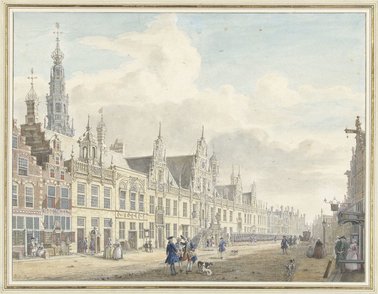 The Town Hall of Leiden by Jan de Beijer