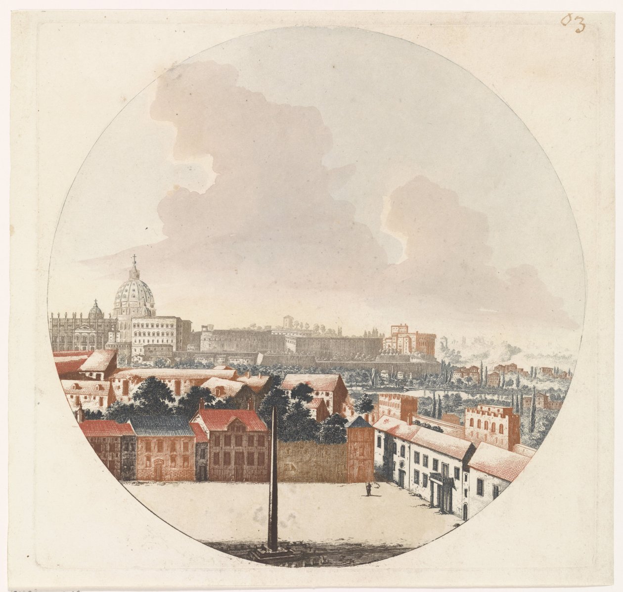 View of Rome by Jan van Call (I) (possibly)