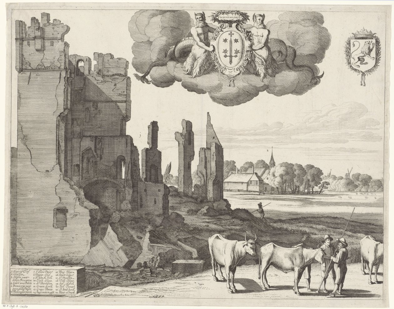 View of Haarlem (left panel) by Jan van de Velde (II)