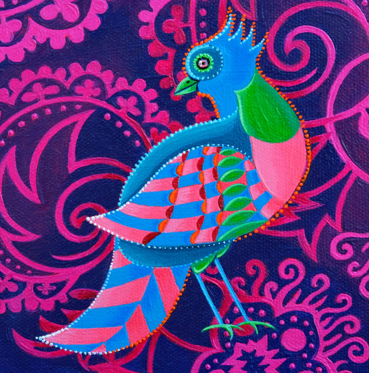 Chequered Bird by Jane Tattersfield