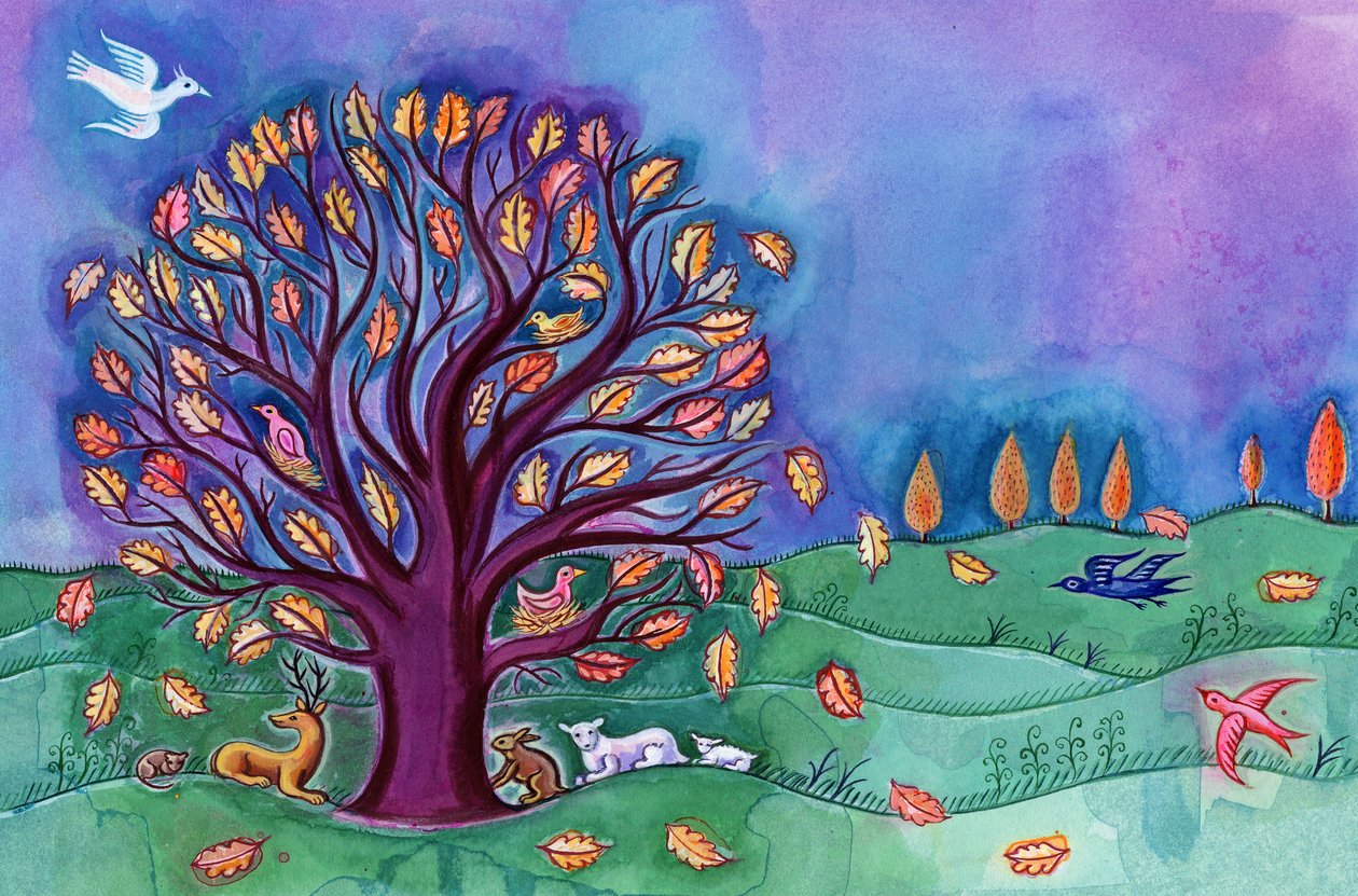 Tree in Autumn, 2002 by Jane Tattersfield