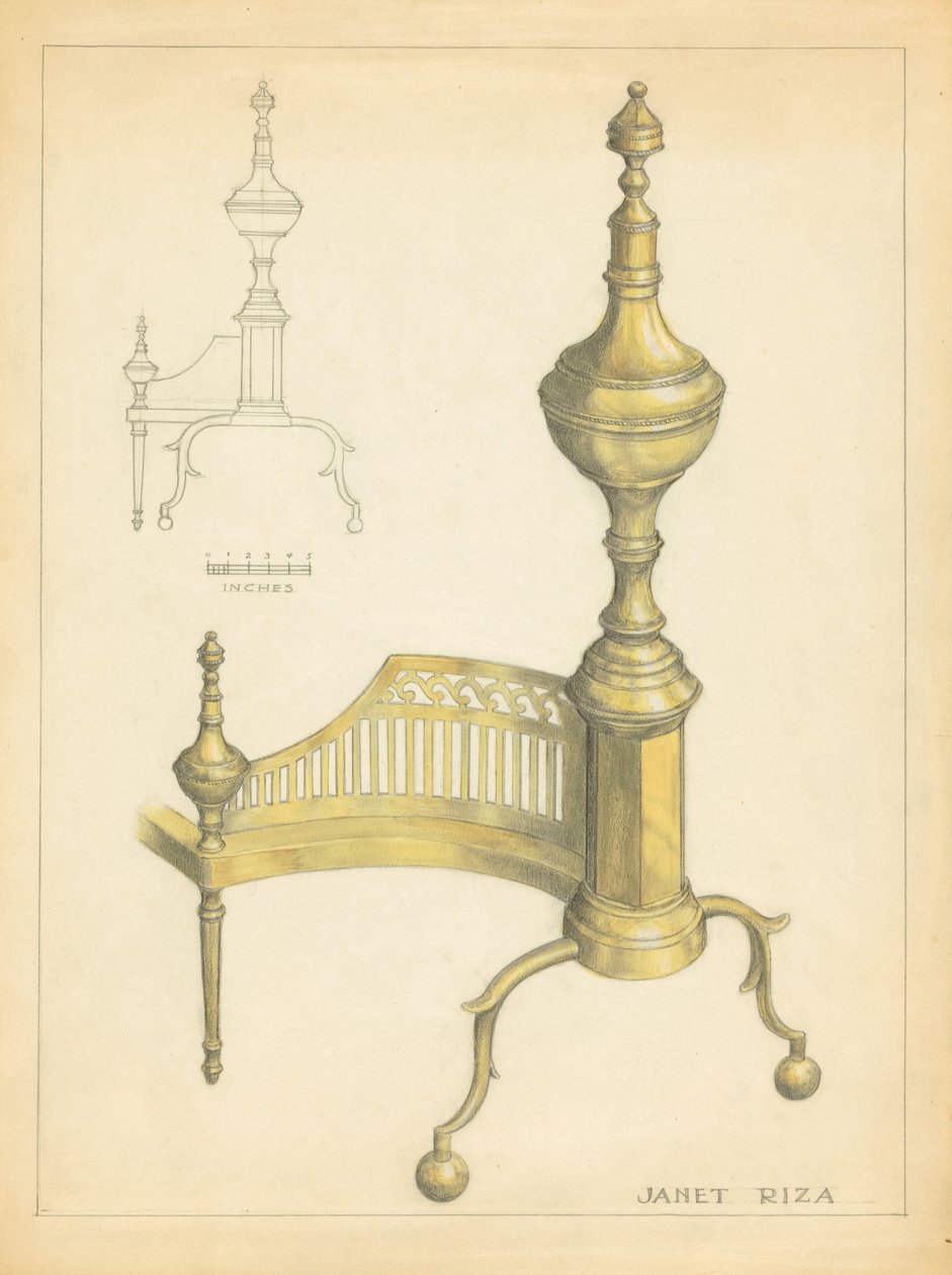 Andiron by Janet Riza
