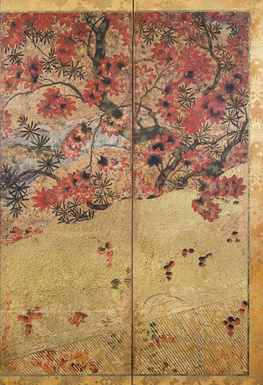 Plants of Autumn, c.1550 by Japanese School