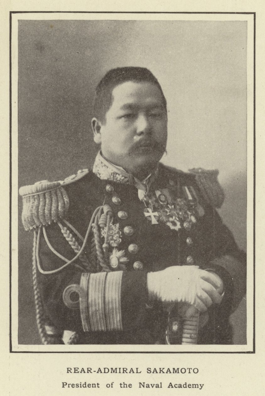 Rear-Admiral Sakamoto, President of the Naval Academy by Japanese Photographer