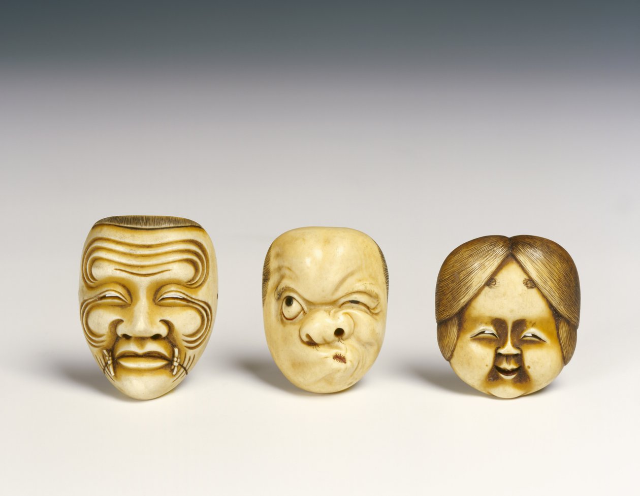 Three Masks by Japanese School