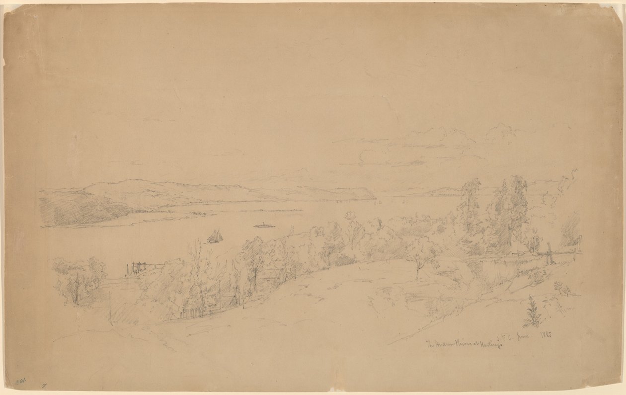 The Hudson River at Hastings by Jasper Francis Cropsey