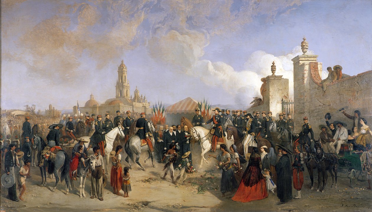 Entrance of the French Expeditionary Corps into Mexico City, 10th June 1863 by Jean Adolphe Beauce