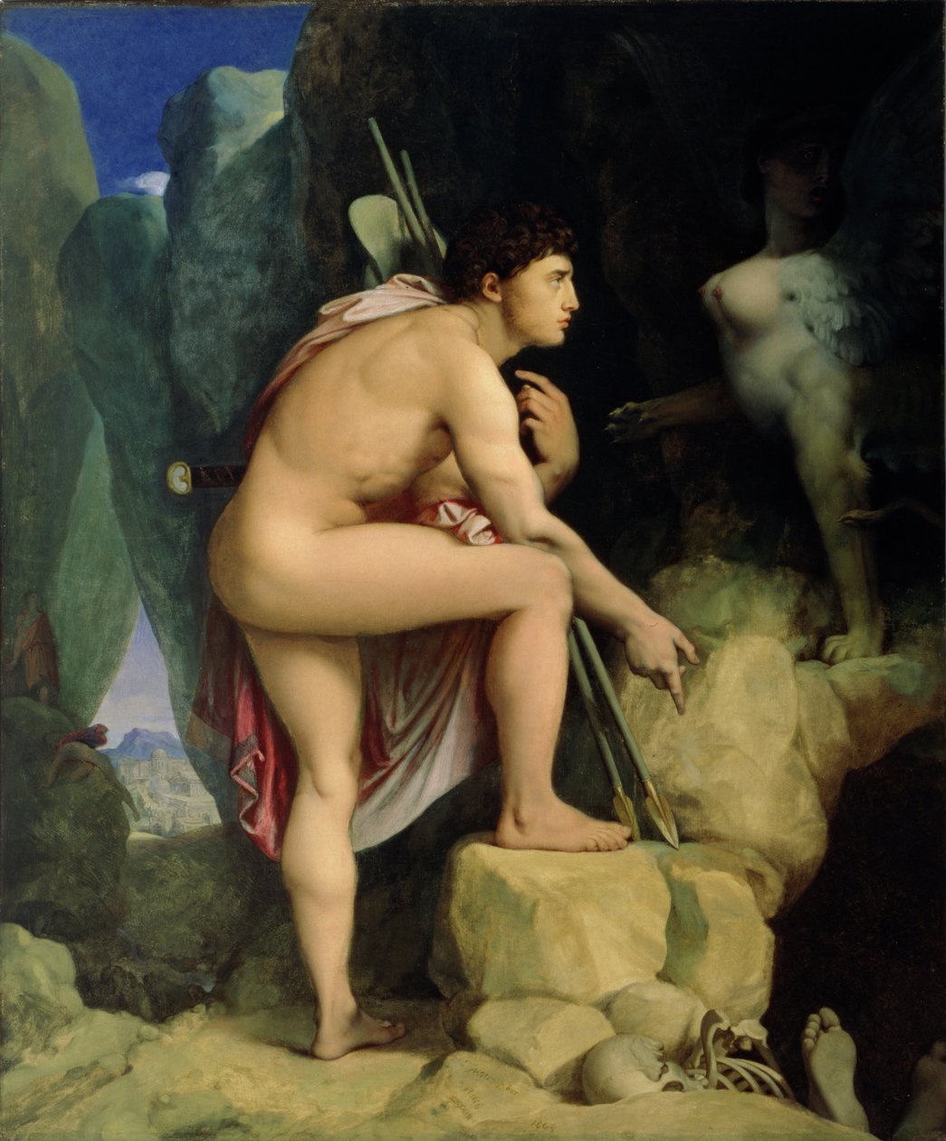Oedipus and the Sphinx, 1864 by Jean Auguste Dominique Ingres