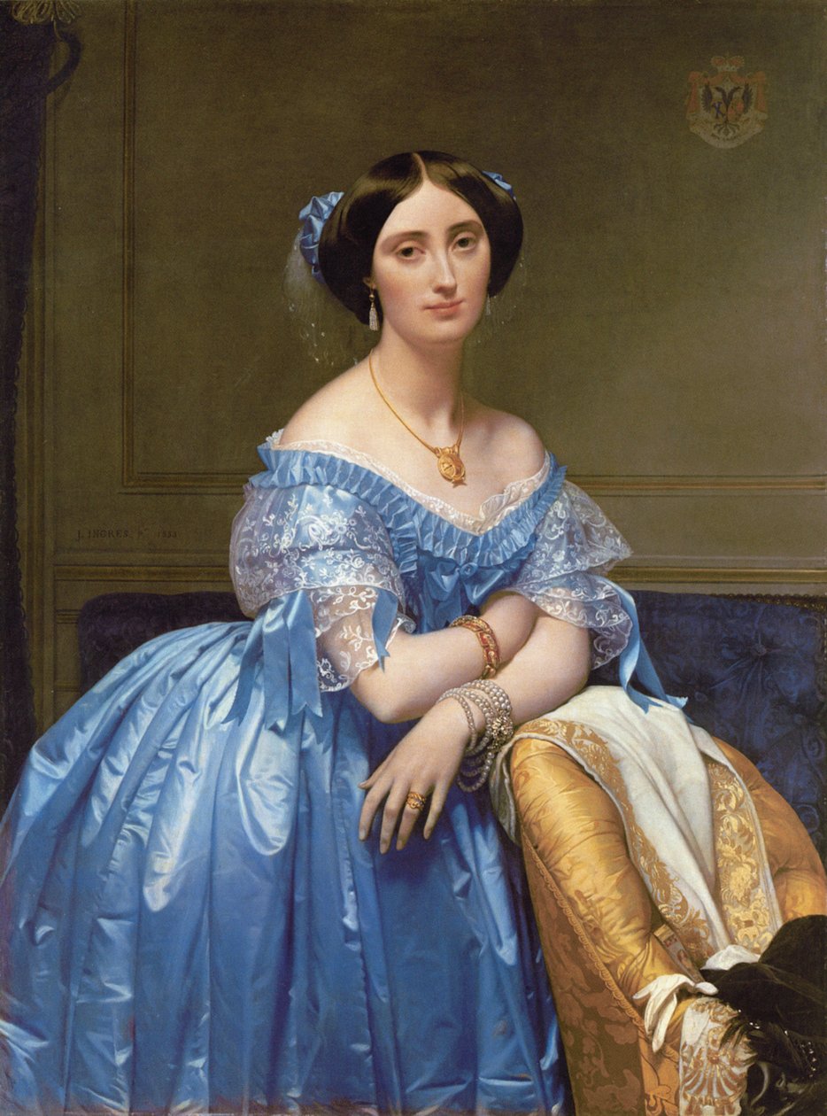 Portrait of the Princesse de Broglie by Jean Auguste Dominique Ingres