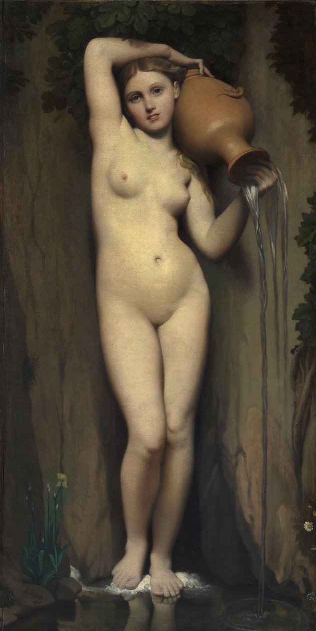 The Spring by Jean Auguste Dominique Ingres