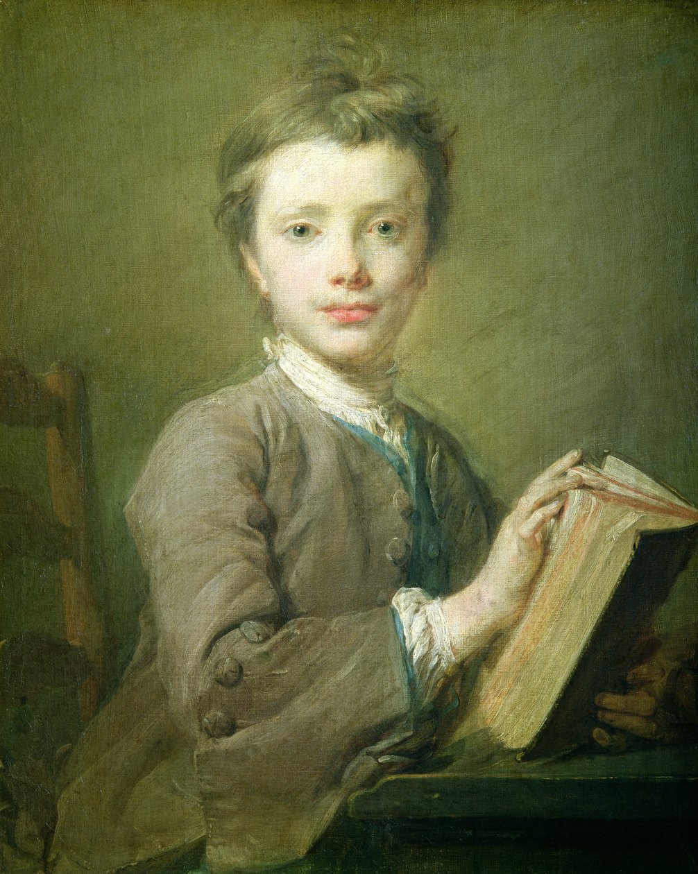 A Boy with a Book by Jean Baptiste Perronneau