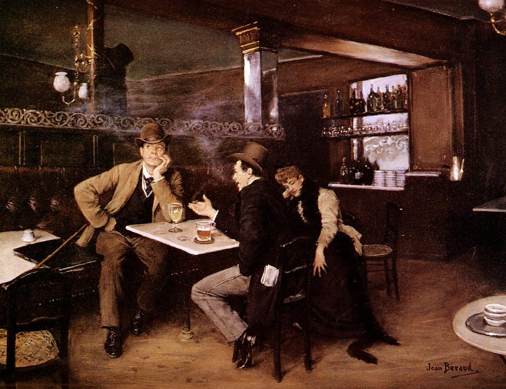 At the Bistro by Jean Beraud