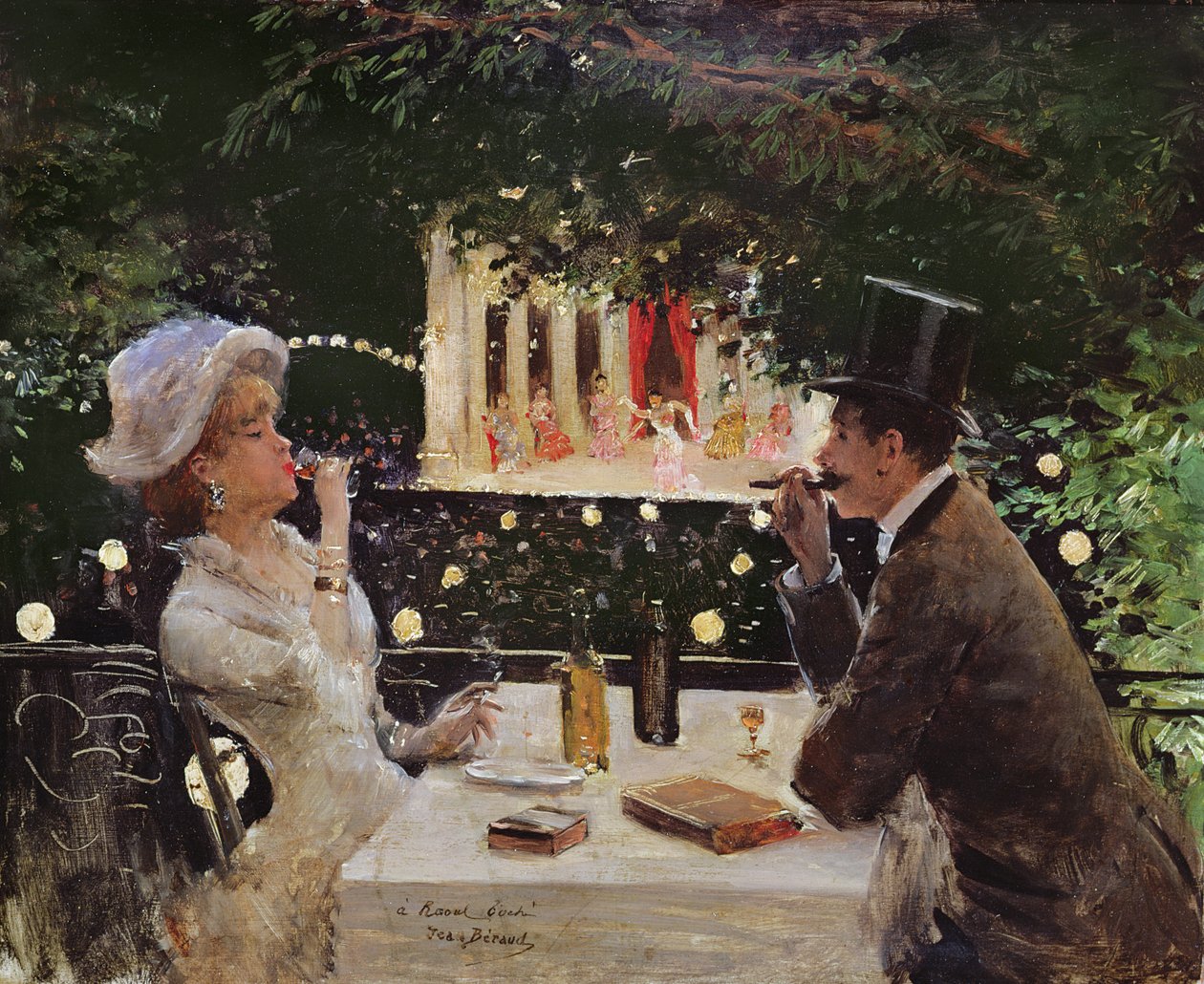 Dinner at Les Ambassadeurs by Jean Beraud