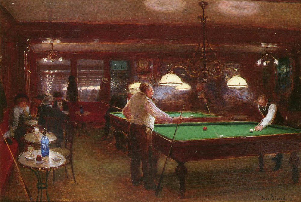 The Billiard Game by Jean Beraud