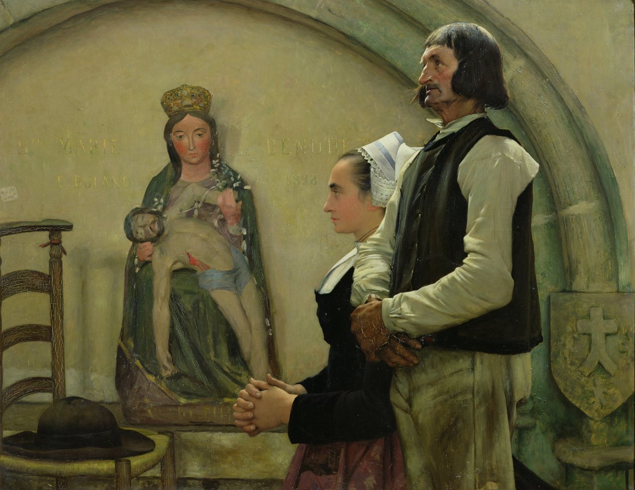 Visiting the Virgin of Benodet by Jean Eugene Buland