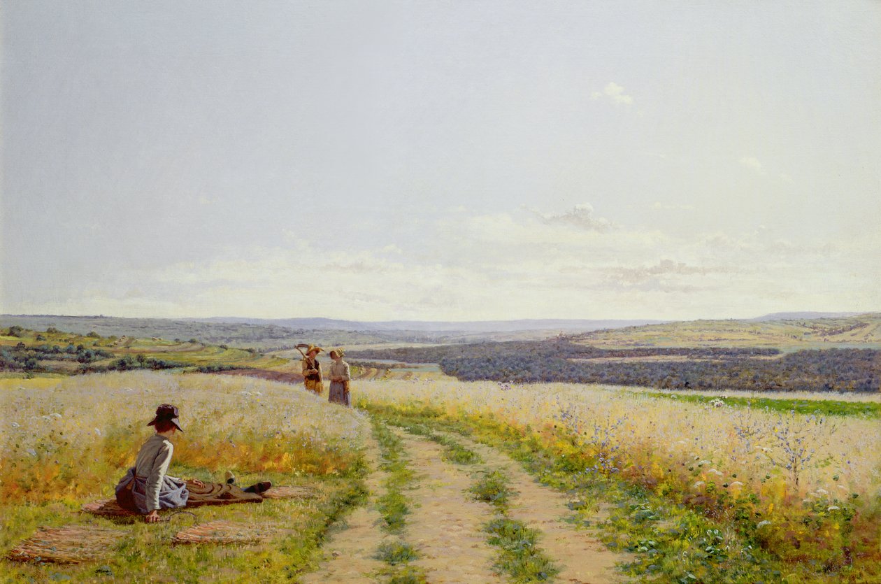 Girl in the Fields by Jean F. Monchablon