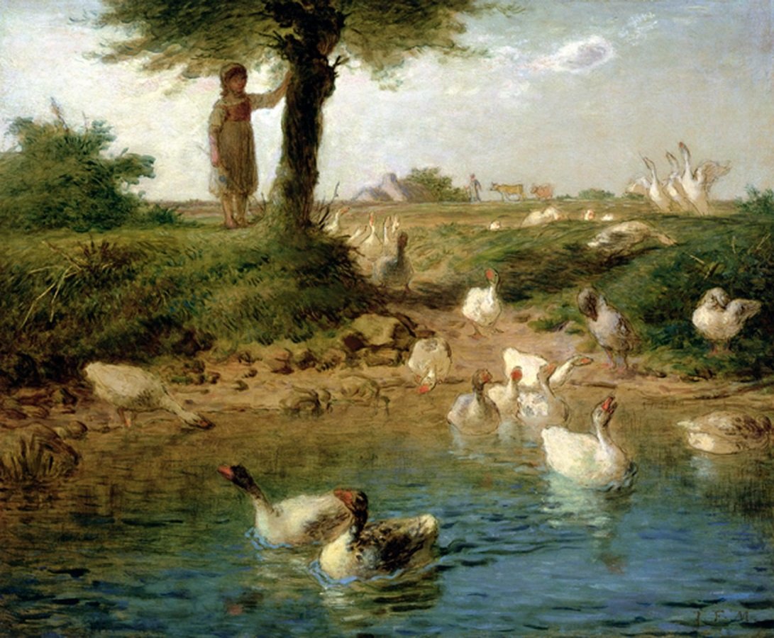The Goose Girl by Jean Francois Millet