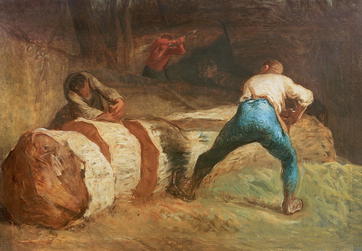 The Wood Sawyers by Jean Francois Millet