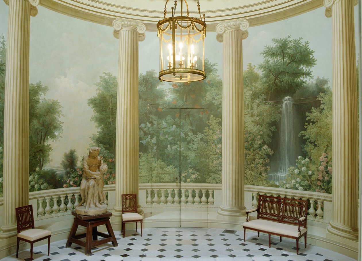 Round Dining Room of the Pavillon de Musique, built 1781 by Jean Francois Therese Chalgrin