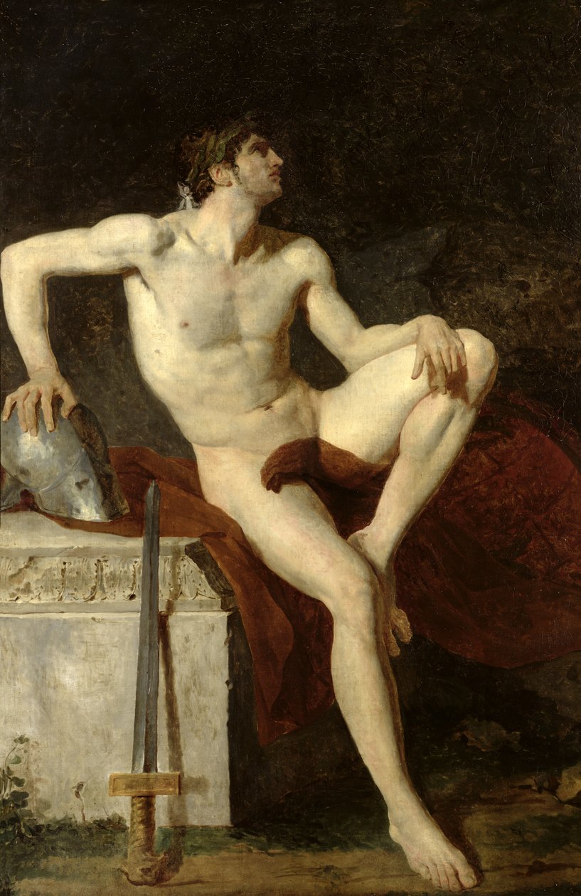 Seated Gladiator by Jean Germain Drouais