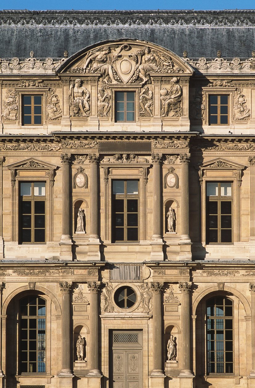The Cour Carree; Lescot wing by Jean Goujon
