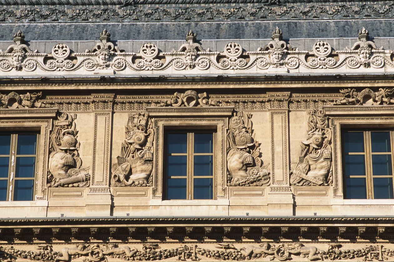 The Cour Carree; Lescot Wing (detail) by Jean Goujon