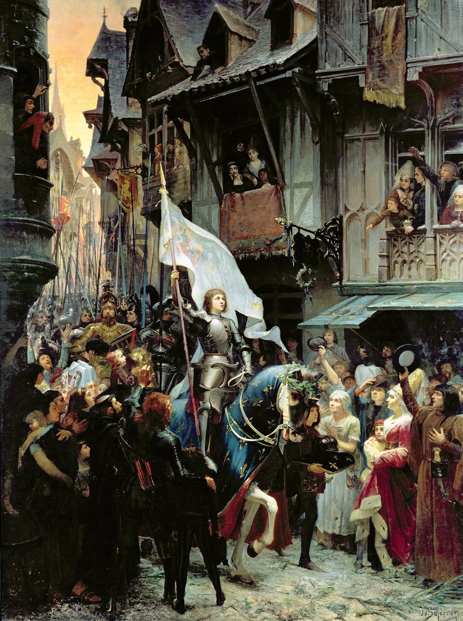 The Entrance of Joan of Arc into Orleans on 8th May 1429 by Jean Jacques Scherrer