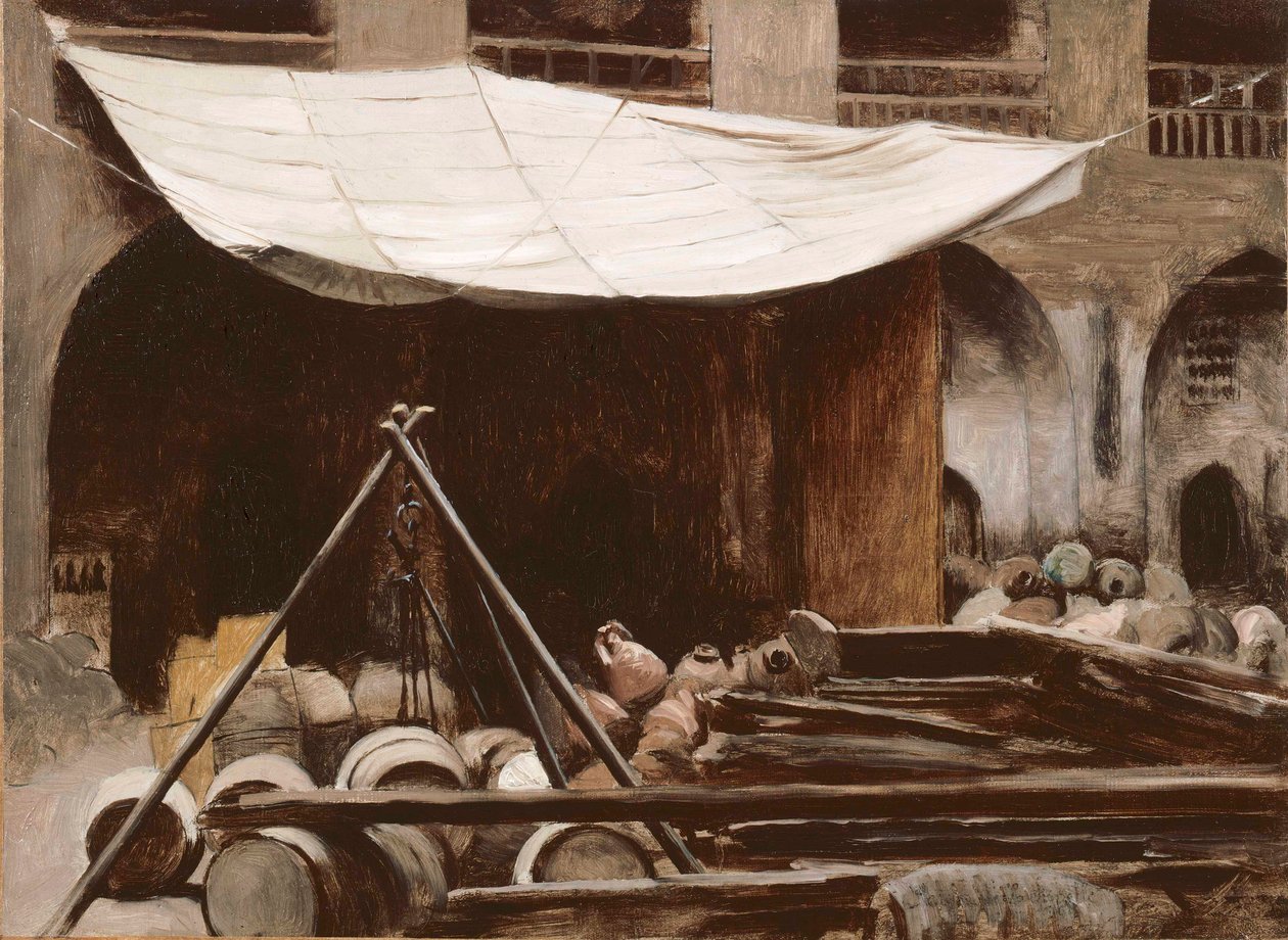 The Souks in the Heart of Cairo by Jean Leon Gerome