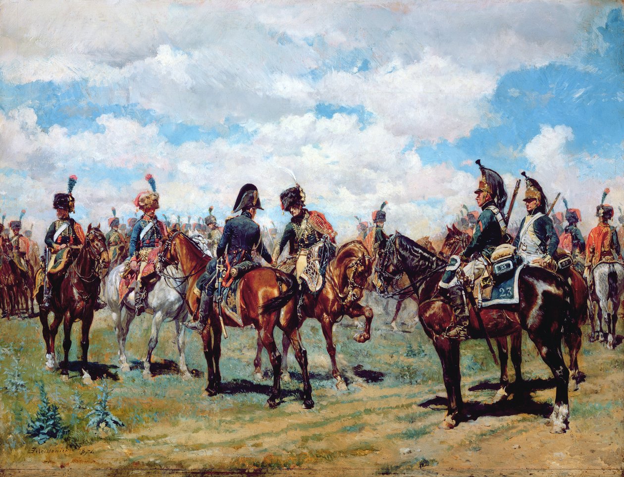 Soldiers on Horseback by Jean Louis Ernest Meissonier