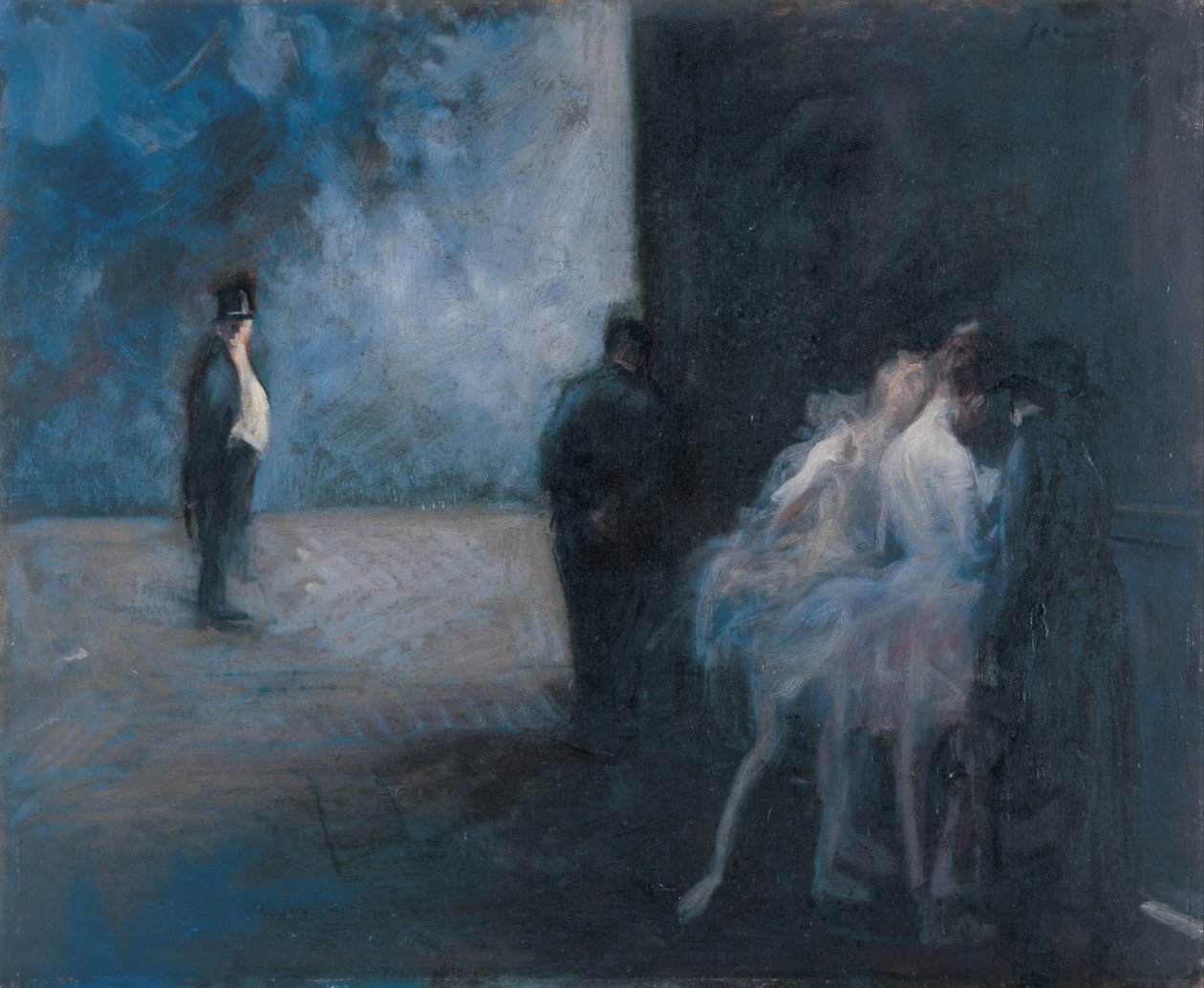Backstage Symphony in Blue by Jean Louis Forain
