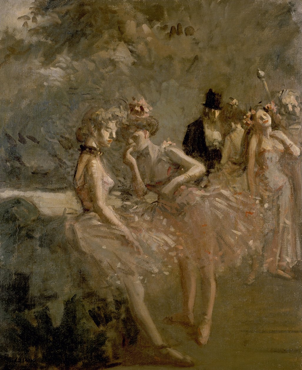 Scene in the Wings of a Theatre, c. 1870 - 1900 by Jean Louis Forain