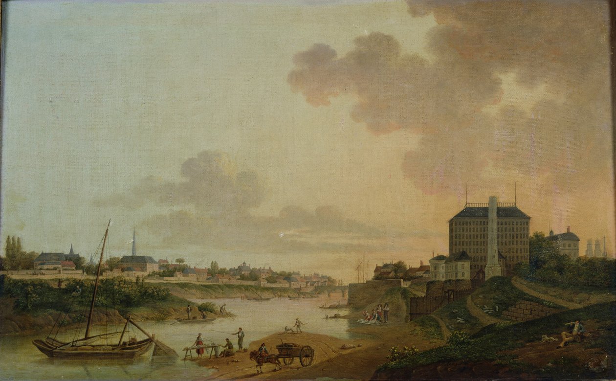 View of the Cotton Factory from the Motte Sanguin at Orleans, 1825 by Jean Louis Rabigot