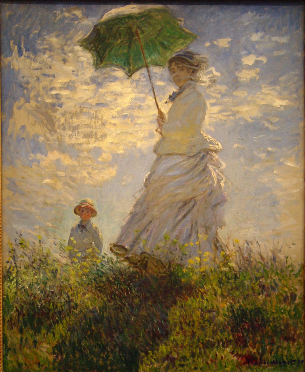 Woman with a Parasol by Jean Monet
