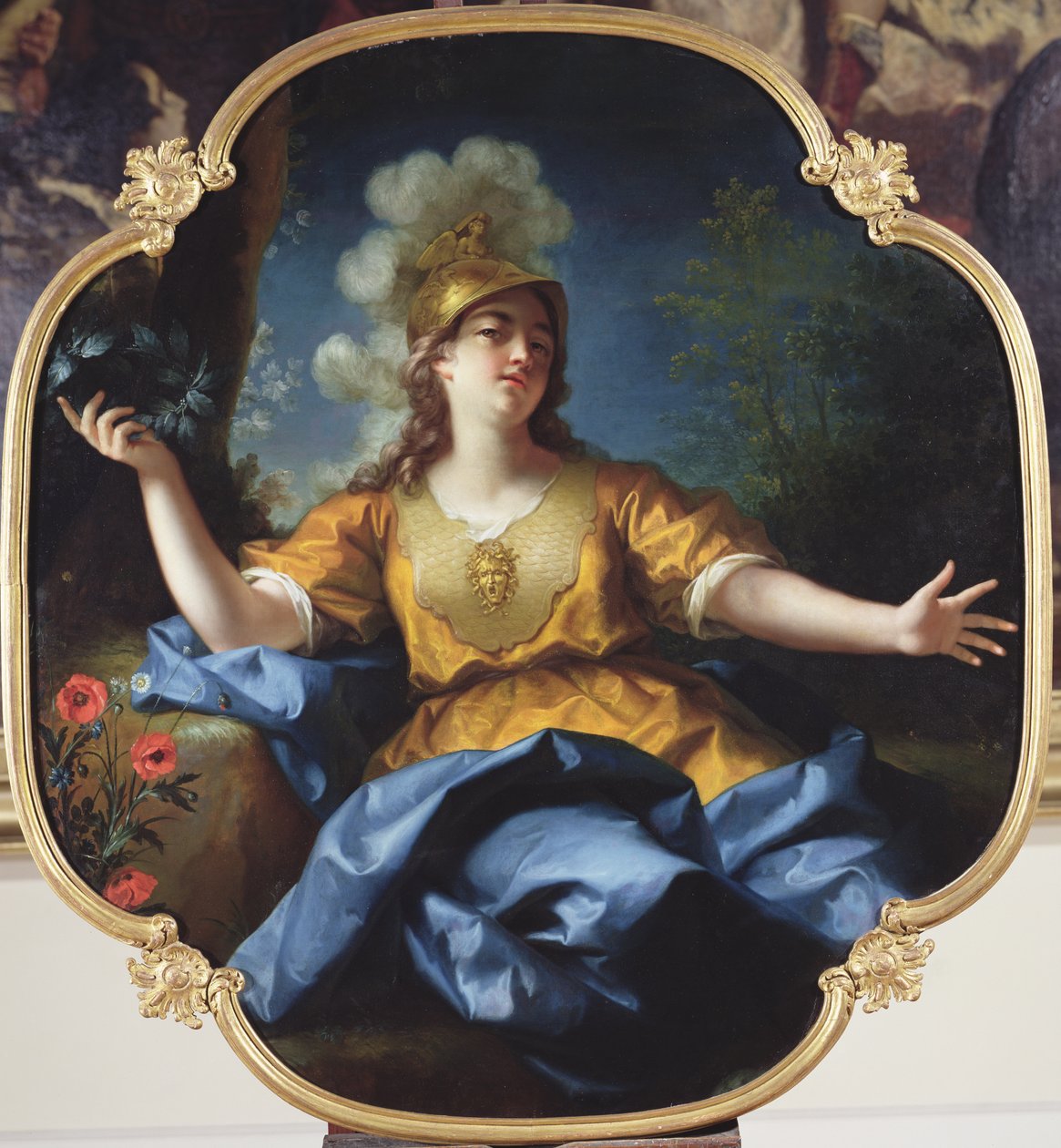 Portrait of a Woman as Minerva, 1730 by Jean Raoux