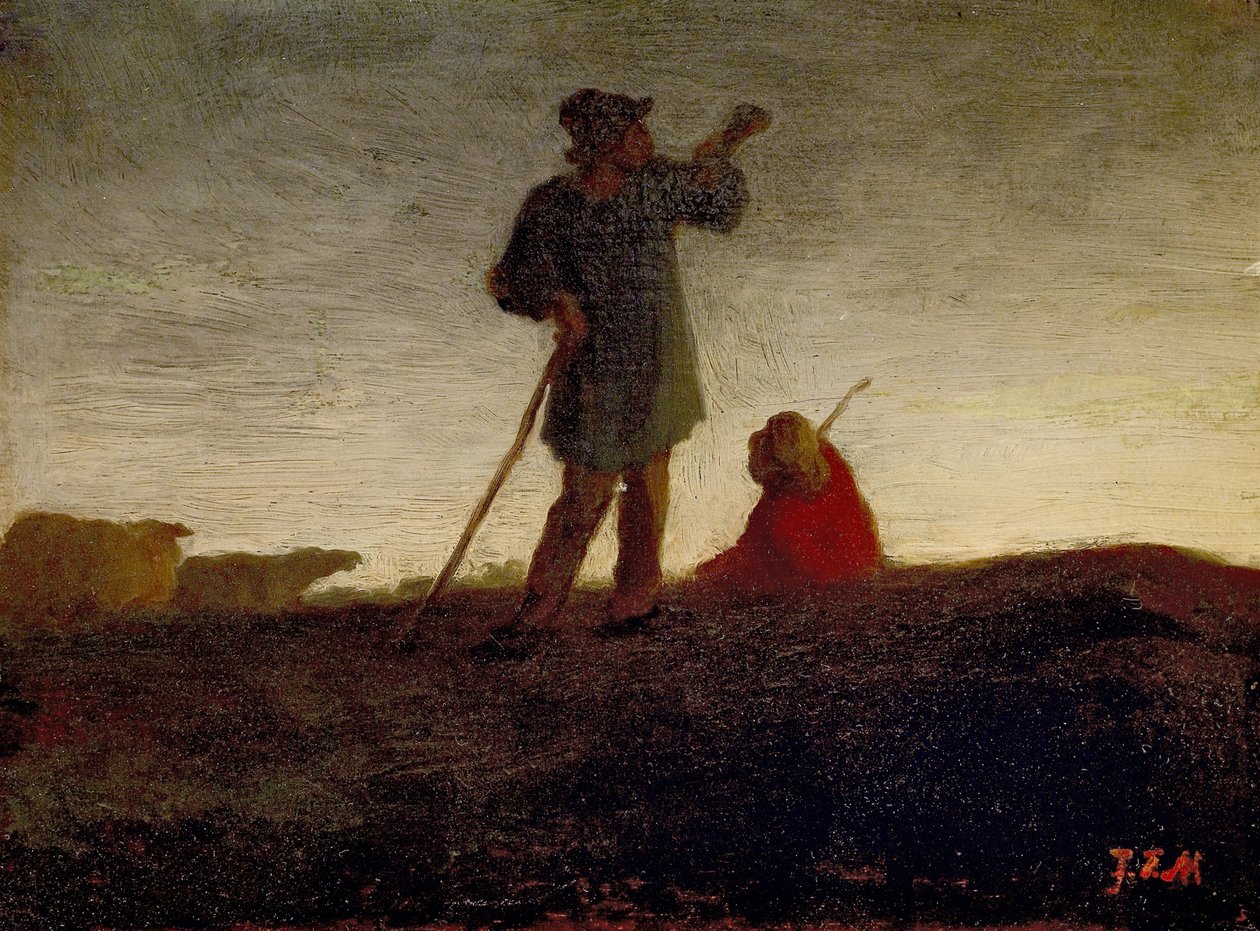 Recalling the Flock, 1866-72 by Jean Francois Millet