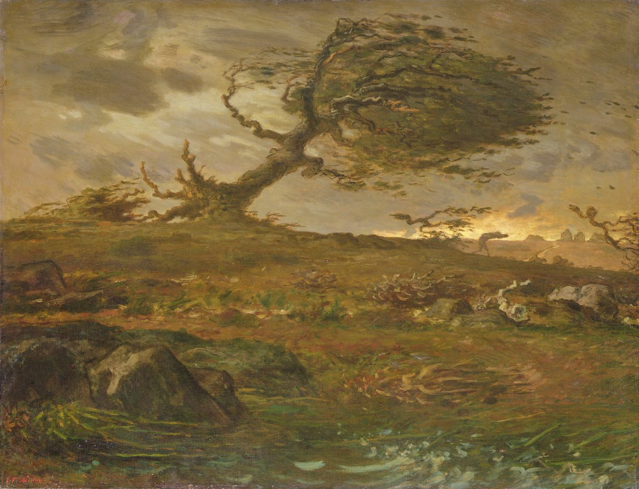 The Gust of Wind by Jean Francois Millet