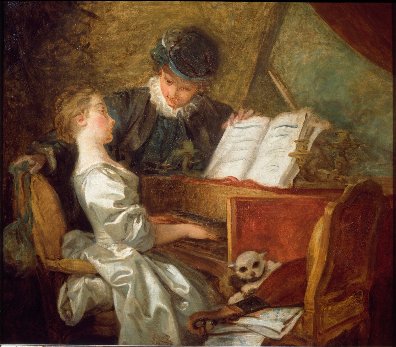 The Music Lesson by Jean Honore Fragonard