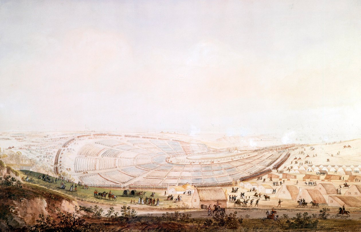 View of the Army in Boulogne-sur-Mer Camp by Jean Rodolphe Gautier
