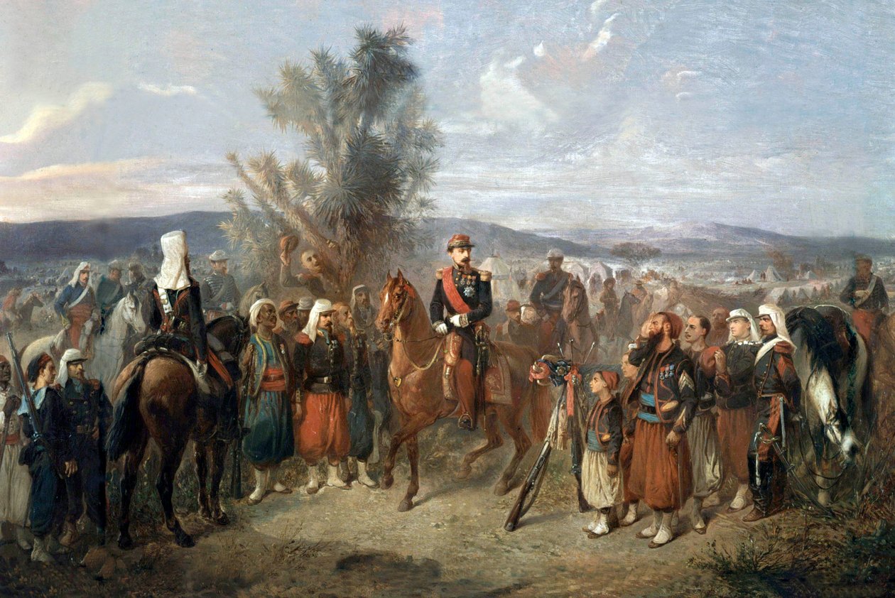 Napoleon III in Algeria by Jean Adolphe Beauce