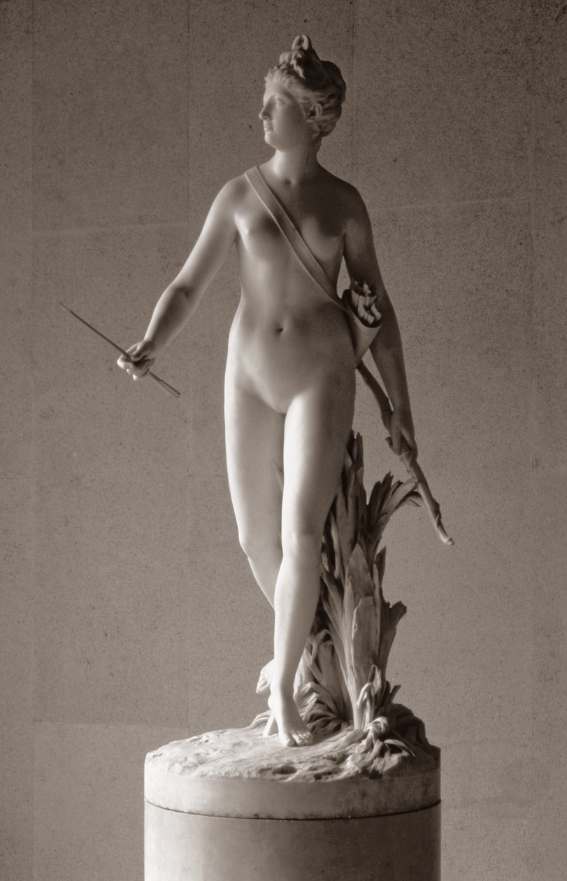 Diana the Huntress by Jean Antoine Houdon