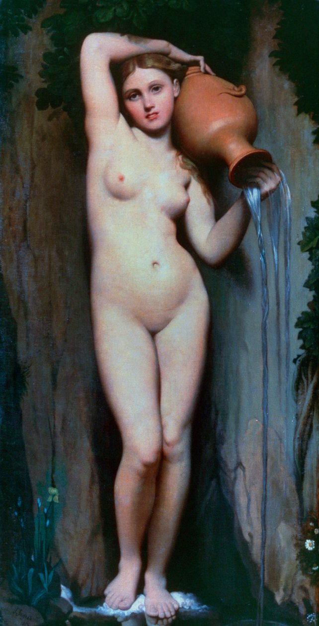 The Source by Jean Auguste Dominique Ingres