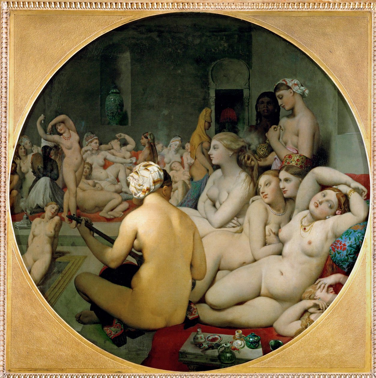 The Turkish Bath by Jean Auguste Dominique Ingres