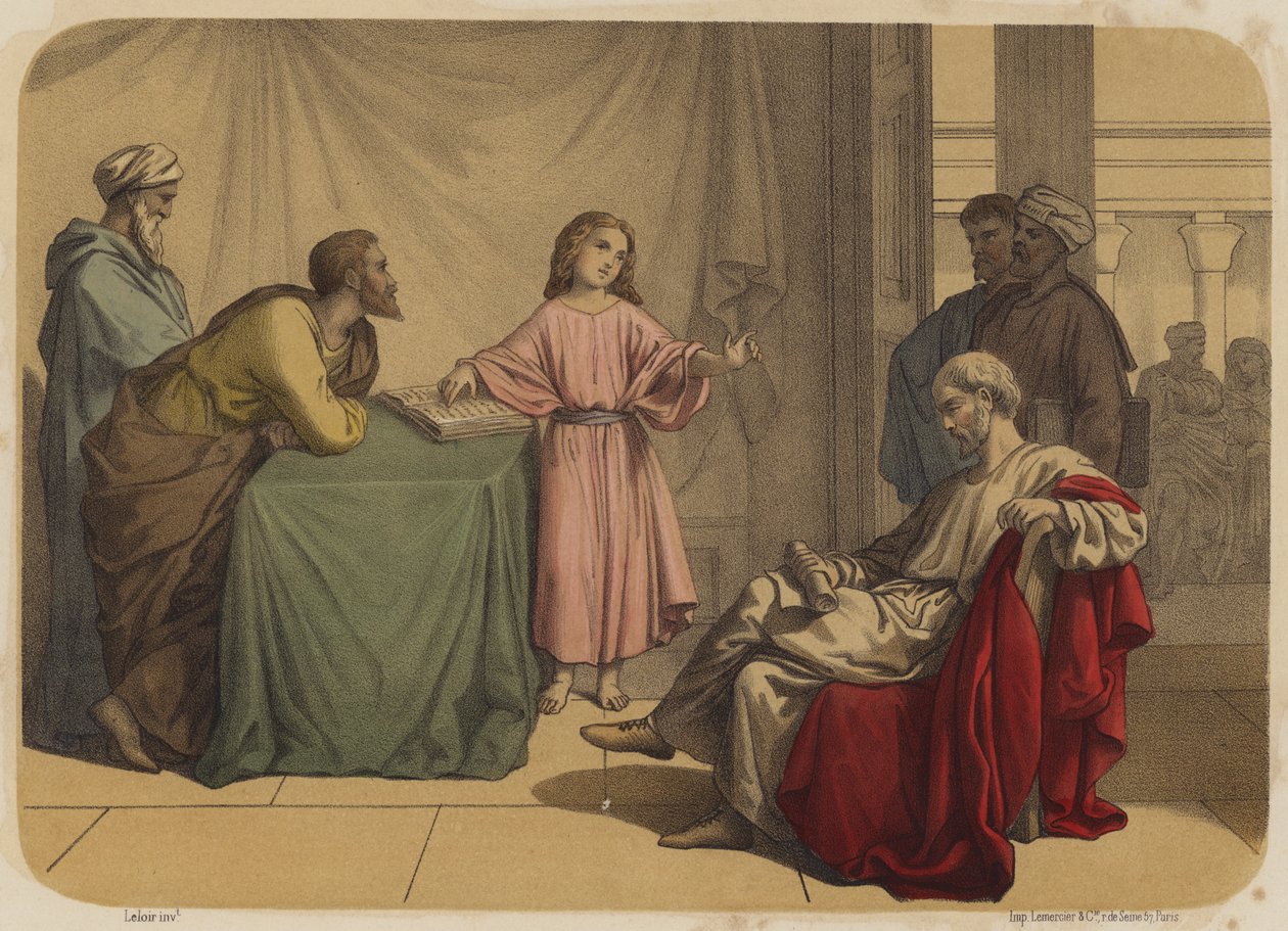 Jesus among the Doctors by Jean Baptiste Auguste Leloir